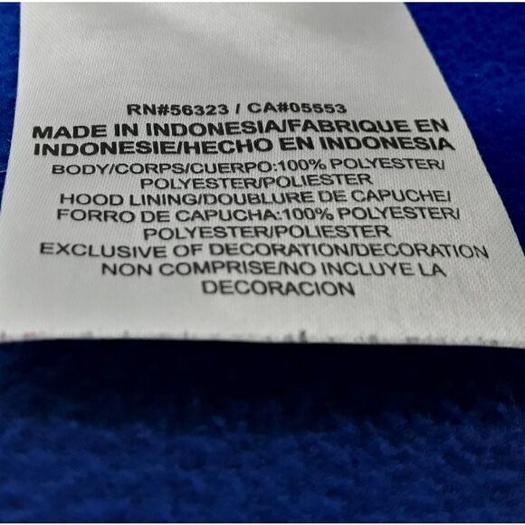 Nike Baseball Sweatshirt/Hooded Blue/Black Color Size M - Picture 8 of 8